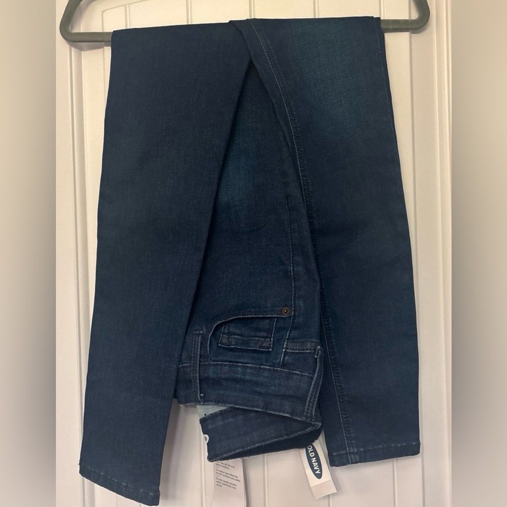 Old Navy Rockstar Super Skinny Dark Ankle Jeans 24/7 Sculpt Size 2